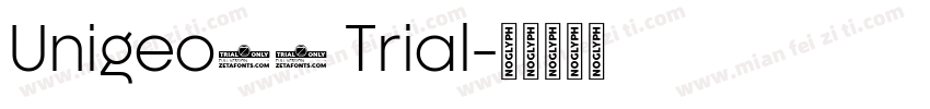 Unigeo64 Trial字体转换